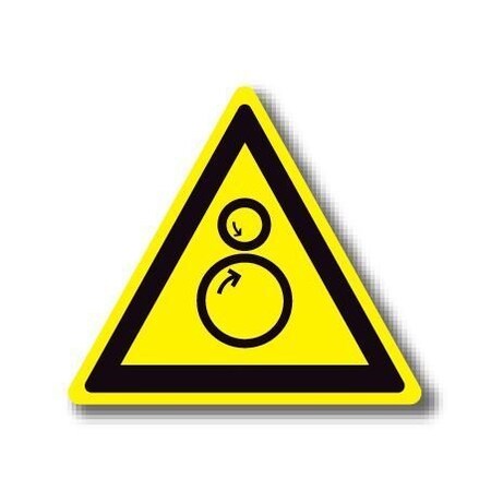 Ergomat 30in TRIANGLE SIGNS - Pinch Point DSV-SIGN 900 #1301 -UEN